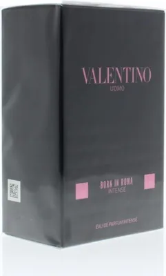 A black box of Valentino Uomo Born in Roma Intense eau de Parfum.