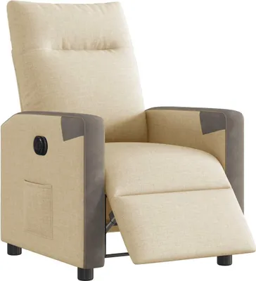 Obrázok produktu pre vidaXL Recliner Electric Cream Fabric