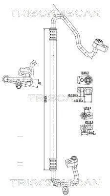 Produktbild von TRISCAN Hochdruckleitung und Niederdruckleitung Klimaanlage 9010 16043 für FORD Fiesta Mk6 Schrägheck (JA8, JR8)