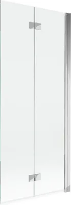 Image de Mexen Mist Paroi de douche à 2 volets, droite 80 x 150 cm, transparent, chrome - 8A9-080-002-01-00-P