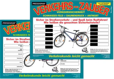 Produktbild von TimeTEX Zaubertafel "Verkehrserziehung" Fahrrad-Verkehrssicheheit