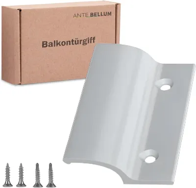 Imagen del producto de Manija de aluminio, 71x55 mm, para puertas de balcón y terraza