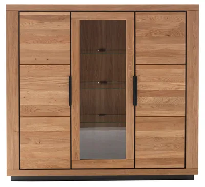 Produktbild von Wohnprogramm Greno - Highboard Wildeiche - drei Türen, Höhe ca. 142 cm