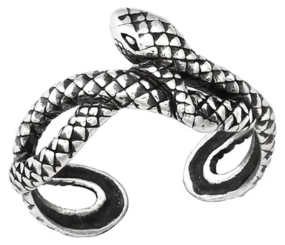 Produktbild von Zehenring Silber 925: Gothic Zehring „Schlange“