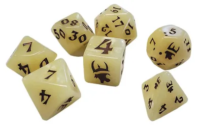 Obrázek produktu pro Sada polyedrických kostek Munchkin Tan/Brown - Würfel - ENG Edition