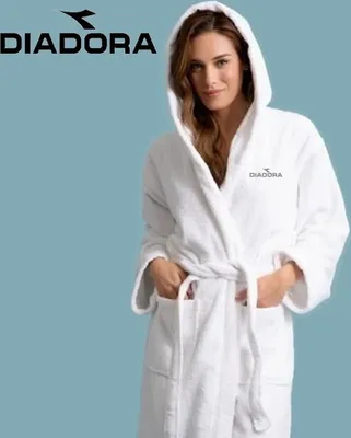 Produktbild von Diadora Dames Microfiber Badjas - Wit - M/L