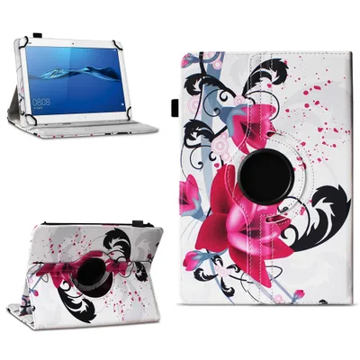 Produktbild von Tablet Hülle für Huawei MediaPad T1 T2 T3 T5 10 Tasche Case 360 Drehbar CoverFarben:Motiv 7
