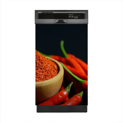 Produktbild von Aufkleber sticker 45x70 cm Dekorative folie Spülmaschine - Paprika Gemüse
