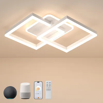 Productafbeelding van Dimbare LED plafondlamp met slimme bediening, 40W, 3000K-6500K, nachtlampje en geheugenfunctie