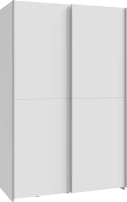 Produktbild von Schiebetürenschrank >Schach&matt< in Weiss - 120,1x190,5x61,2cm (BxHxT)