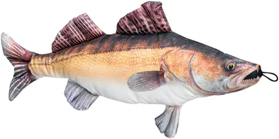 Produktbild von Fladen Stofftier Zander Länge 70 cm Fischkissen