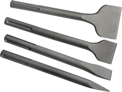 Image de 4x SDS Max set de burins 250 mm pour Bosch, Makita, Dewalt, Milwaukee, AEG, Hilti