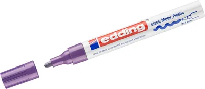Produktbild von Edding 750, Violett, Violett, Weiß, 1 Farben, Rundspitze, Rund, 2 mm