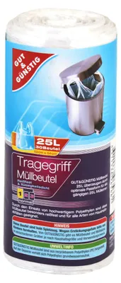 Produktbild von Gut & Günstig Müllbeutel 25,0 l transparent, 30 St.