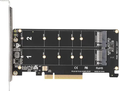 Immagine prodotto di Adattatore Scheda Di Espansione Pci-E X8 Per Due Porte M.2 Nvme