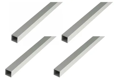Zdjęcie produktu dla Alberts 5 x rura okrągła, aluminium, anodowane na srebrno, Ø6 x 1 mm, długość 1 m