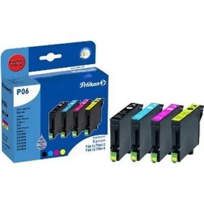 Produktbild von Pelikan P06, Schwarz, Cyan, Magenta, Gelb, 4 Stück(e), Multipack