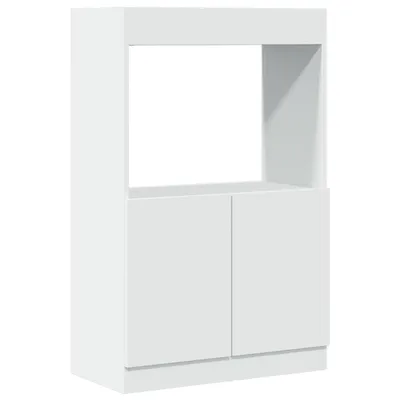 Image de Highboard blanc 63x33x100 cm bois composite