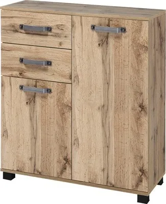 Produktbild von Möbelpartner Midischrank Milan BxHxT 80.6 x 94.8 x 32 cm wotaneiche