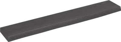 Productafbeelding van Wandschap 60x10x2 cm behandeld massief eikenhout donkerbruin