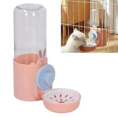 Obrázek produktu pro ZELURXX Automatický dávkovač vody pro domácí zvířata, víceúčelový, 500 ml velký objem, dávkovač vody pro psy v kleci, pro psy/kočky/malá domácí zvířata