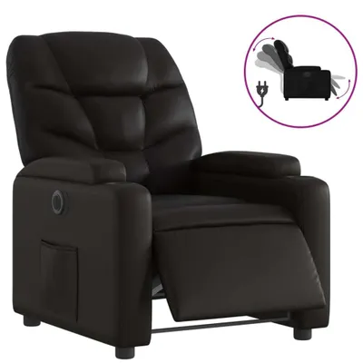 Produktbild von Relaxsessel Elektrisch Schwarz Kunstleder