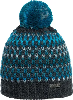 Eisglut glitzernde Strickmütze Baileyl in blau