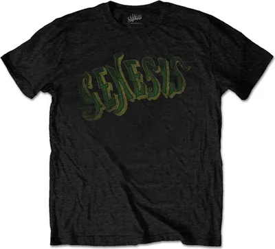 Produktbild von Genesis Vintage Logo - Green Black XL T-Shirt