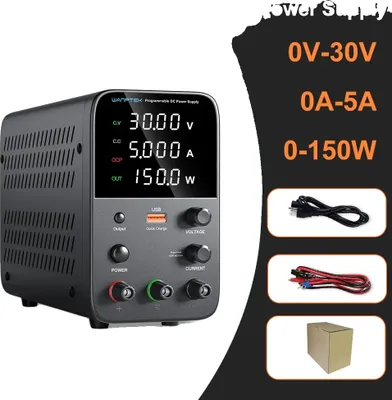 Productafbeelding van Instelbaar DC-voeding, uitgangsspanning 0V-120V, uitgangsstroom 0A-10A, model WPS305H, 30V 5A
