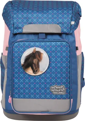 Produktbild von School-Mood Rebel Schulranzen-Set 8-teilig Mila blau