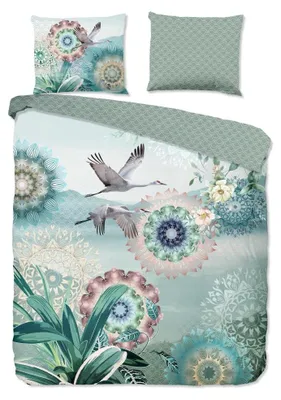 Zdjęcie produktu dla Muller Textiles 30261.99.28, Koc do nakrycia w zestawie, Poszewka na poduszkę dołączona