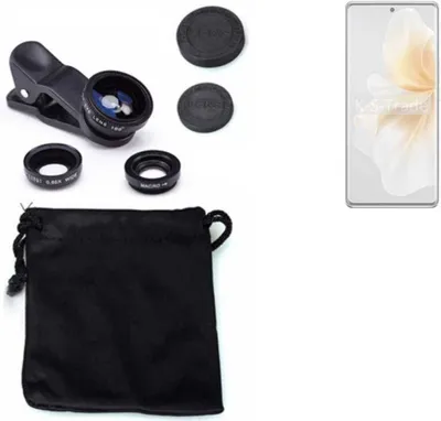 Produktbild von K-S-Trade Smartphone Kamera Linsen Set Kompatibel mit Vivo V40 Lite 5G 3in1 Clip-On Kamera Adapter Macro Weitwinkel FishEye Fischauge Objektiv Linse