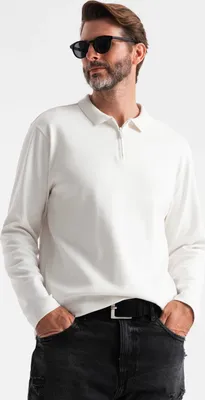 Obrázok produktu pre Ombre Clothing Pánske tričko s dlhým rukávom Gudinnaa biela L