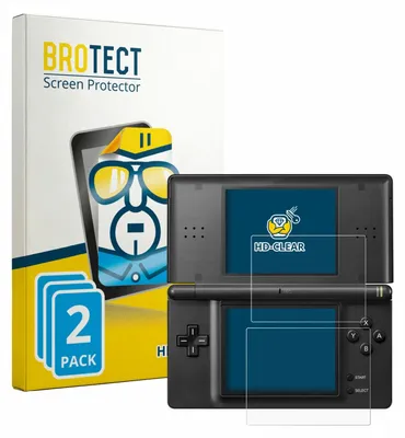 Produktbild von 2x Für Nintendo DS LITE Schutzfolie BROTECT Displayschutz Display Schutz Folie Klar Transparent