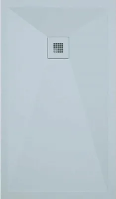 Produktbild von Mineralguss-Duschwanne extra flach ONDA Schieferoptik GRAU 70x190 cm  Auslaufschutz in Farbe