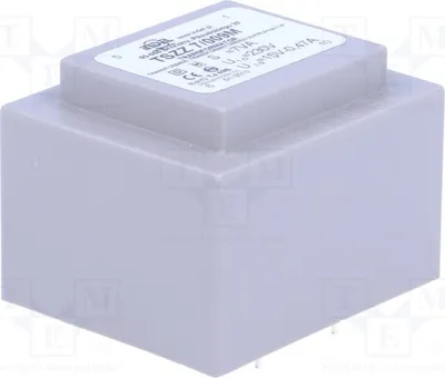 Immagine prodotto di 1 trasformatore: rivestito, 7 VA, 230 VAC, 15 V, 0,46 A. Montaggio: TSZZ7/009M - Trasformatore