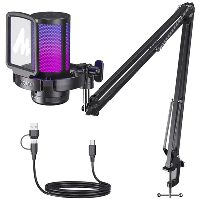Obrázek produktu pro DGM20S Gamerwave Kondenzátorový USB herní RGB mikrofon