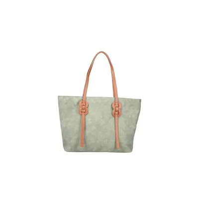 Produktbild von Rieker Damen Shopper Tragegriffe Handtasche Rautenmuster H1516, Farbe:Grün