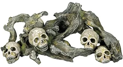 Immagine prodotto di Decorazioni decorative per acquari a forma di teschio, dimensioni 37,5 x 16,5 x 18 cm