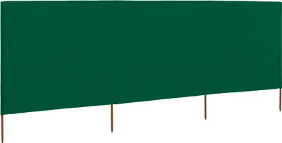Produktbild von vidaXL 3-teiliges Windschutzgewebe 400 x 160 cm Grün