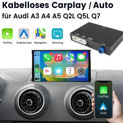 Produktbild von Kabelloses CarPlay- und Android Auto-Interface für Audi A3 (2012–2021) und Q2 (2012–2021)