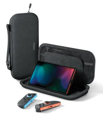 Produktbild von Belkin ENA002HQCH, Hartschalenkoffer, Nintendo, Schwarz, Nintendo Switch 2, Reißverschluss, 145 mm