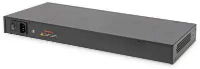 Zdjęcie produktu dla Digitus 24-portowy zarządzany przełącznik gigabitowy Ethernet PoE L2, Zarządzany, L2, Gigabit Ethernet (10/100/1000), Obsługa PoE, Możliwości montowania w stelażu, 1U