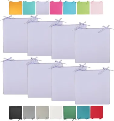 Produktbild von JACK Outdoor Stuhlkissen 40x40cm Lounge Kissen Auflage Wasserfest Sitzkissen Garten Lotus Effekt, Farbe:Flieder, Stückzahl:8x