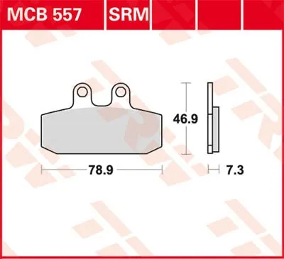 Zdjęcie produktu dla Klocki hamulcowe kpl. TRW MCB557SRM