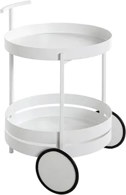 Produktbild von Servierwagen weiß, Metall - Maße: H 62 cm x ? 42 cm, Style: Modern