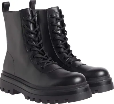 Image de Calvin Klein Jeans Bottines pour homme YM0YM01066 0GJ Couleur : Noir Taille : 41