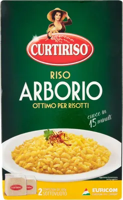 Produktbild von Curtiriso Riso Arborio - Mittelkorn-Reis für Risotto, 1er Pack (1 x 998 g)