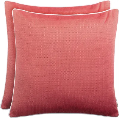 Zdjęcie produktu dla Dekoracyjne poduszki ogrodowe - wodoodporne - 2 sztuki - czerwone - 45x45cm