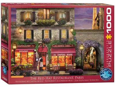 Immagine prodotto di Eurographics Puzzle Zum Chapeau Rouge Restaurant in Paris, 1000 Teile, 68 x 48 cm, 6000-0963